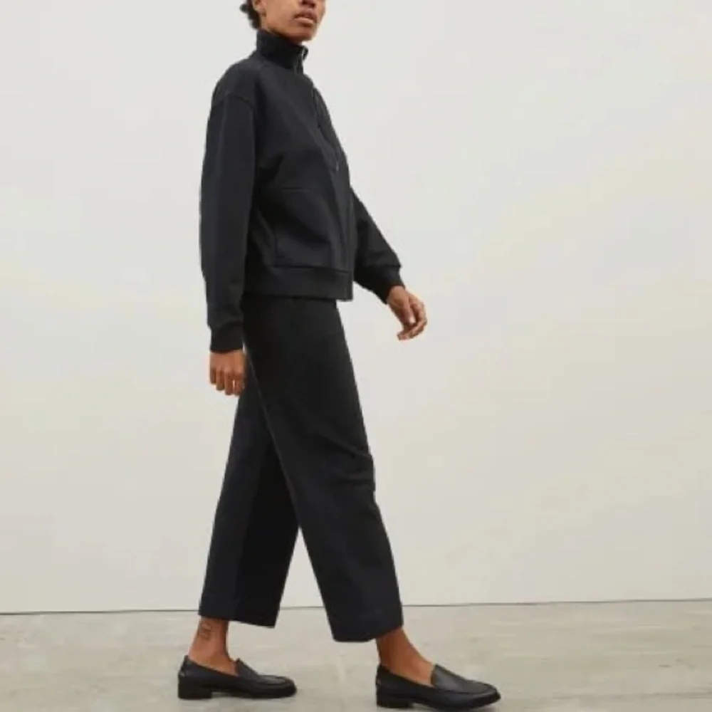 Everlane The Track Wide Leg Gray Pant L - Picture 8 of 10